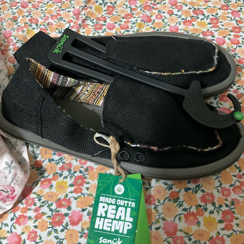 SANUK W Donna Hemp loafers sz 9 Women